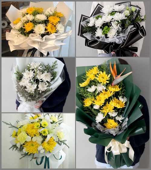 贵州六盘水盘县羊场乡上午村白事花束代送